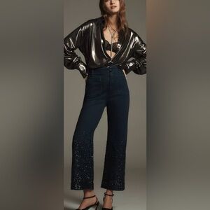 Maeve Dark Blue Cropped Jeans